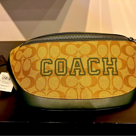 Warren Belt Bag In Signature Canvas With Varsity Motif